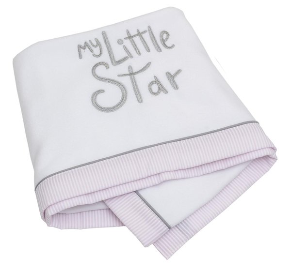 Be Be´s Collection - My little Star Fleece-Decke - rosa