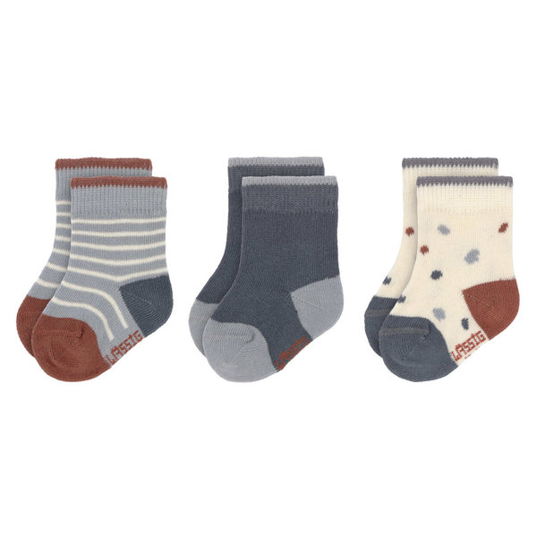 LÄSSIG - Kindersocken (3er-Pack) - Socks, Tiny Farmer blue Gr. 15-18